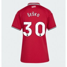 Manchester United Benjamin Sesko #30 Hemmakläder Dam 2026-27 Kortärmad